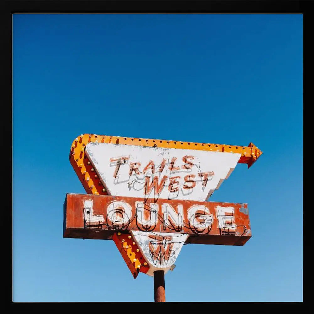 Trails West Lounge - Square Stretched Canvas, Poster or Fine Art Print I Heart Wall Art