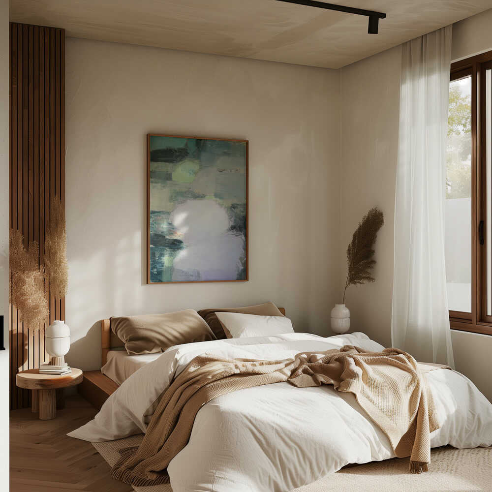 Tranquil Abstract Landscape - Stretched Canvas Poster or Fine Art Print