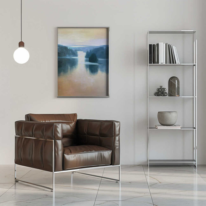 Tranquil Lake Reflections - Stretched Canvas Poster or Fine Art Print