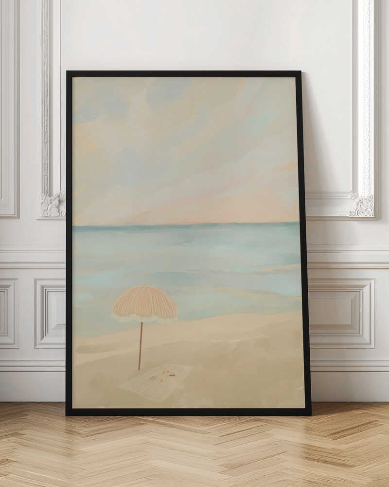 Tranquil Shoreline - Stretched Canvas Poster or Fine Art Print