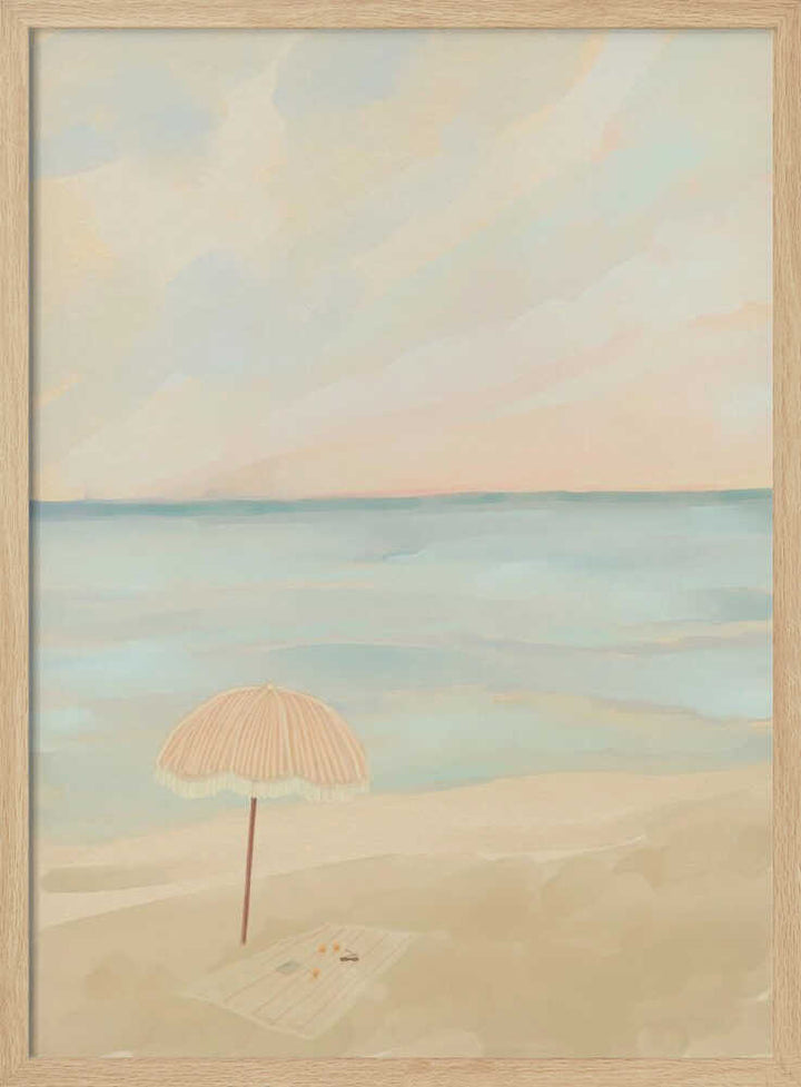 Tranquil Shoreline - Stretched Canvas Poster or Fine Art Print