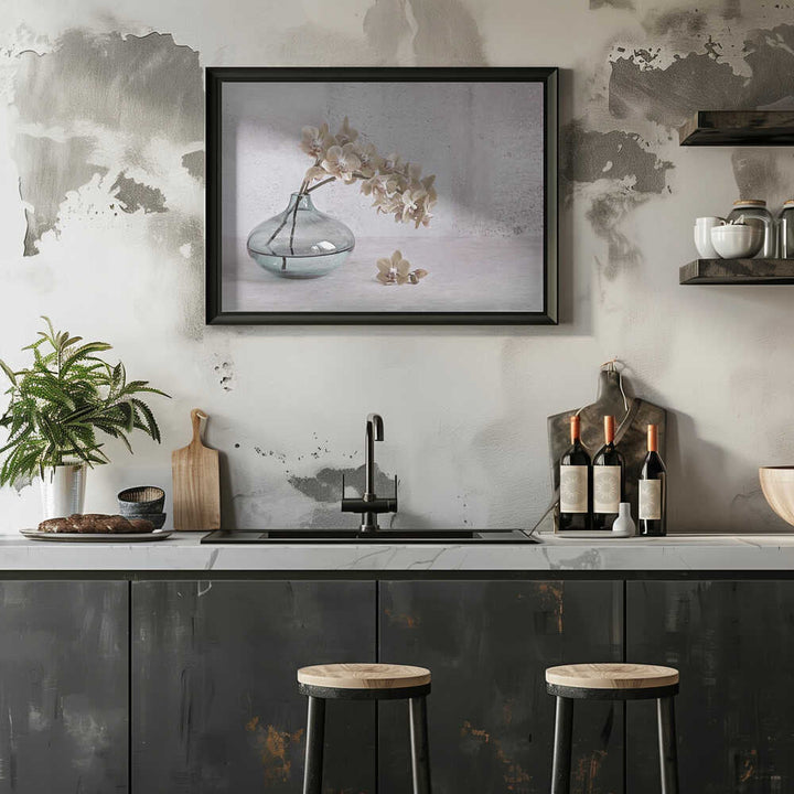 Tranquility - Floral Photographic Stretched Canvas Poster or Fine Art Print