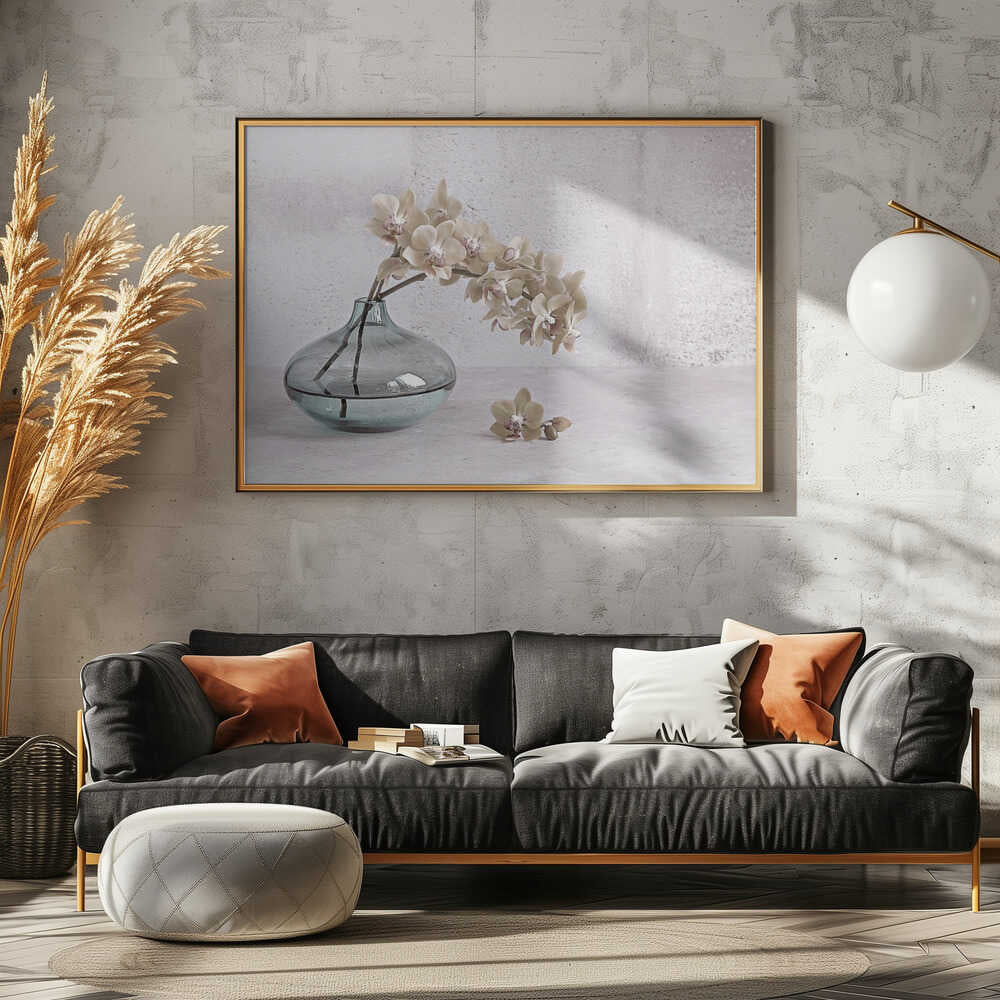 Tranquility - Floral Photographic Stretched Canvas Poster or Fine Art Print