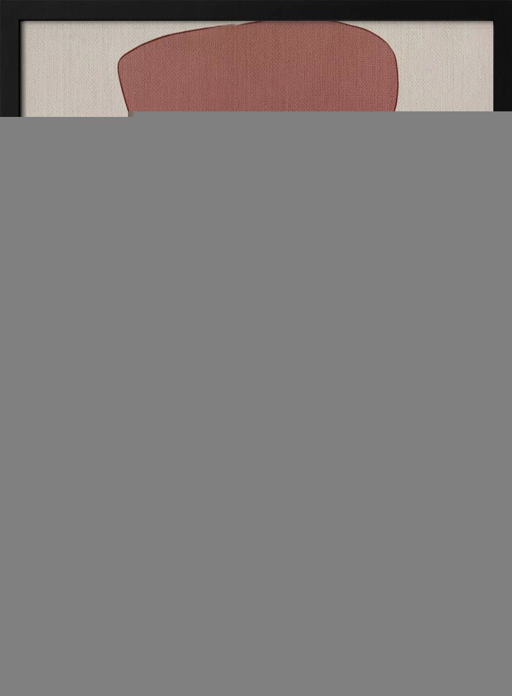 Translucent Shapes in Soft Pinks and Reds - Stretched Canvas, Poster or Fine Art Print - I Heart Wall Art - Poster Print, Canvas Print or Framed Art Print