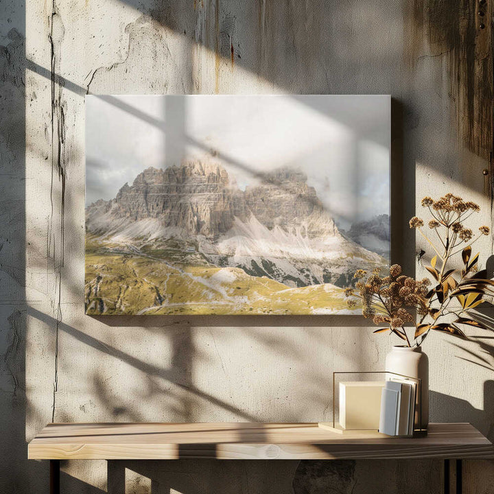 Tre Cime Dolomites - Stretched Canvas, Poster or Fine Art Print - I Heart Wall Art - Poster Print, Canvas Print or Framed Art Print