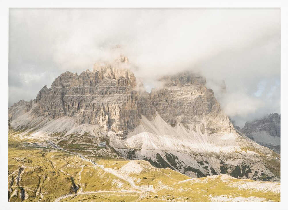 Tre Cime Dolomites - Stretched Canvas, Poster or Fine Art Print - I Heart Wall Art - Poster Print, Canvas Print or Framed Art Print