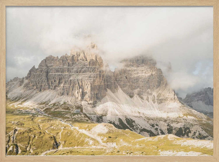 Tre Cime Dolomites - Stretched Canvas, Poster or Fine Art Print - I Heart Wall Art - Poster Print, Canvas Print or Framed Art Print
