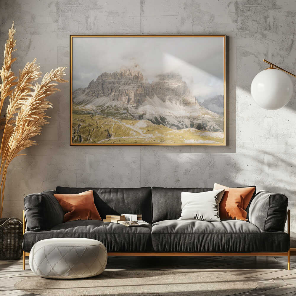 Tre Cime Dolomites - Stretched Canvas, Poster or Fine Art Print - I Heart Wall Art - Poster Print, Canvas Print or Framed Art Print