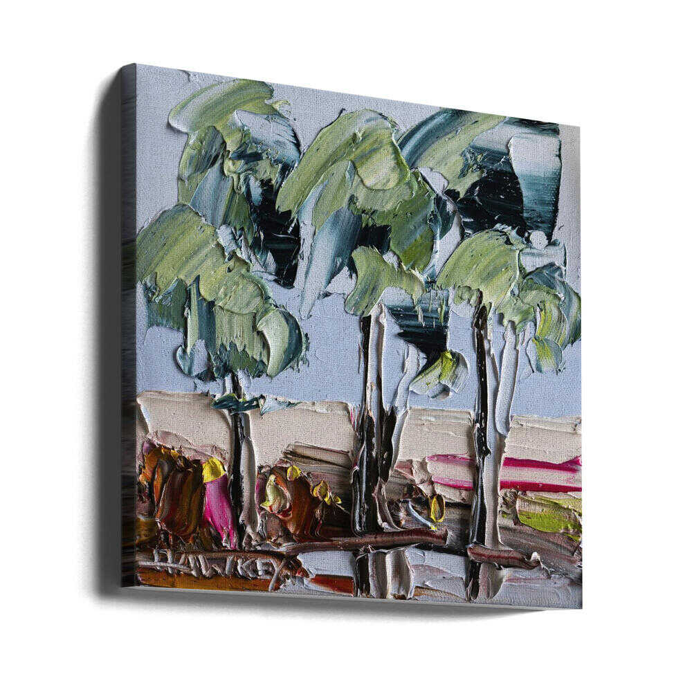 Textured Tree Landscape - Square Stretched Canvas, Poster or Fine Art Print by Angela Hawkey - I Heart Wall Art - Poster Print, Canvas Print or Framed Art Print