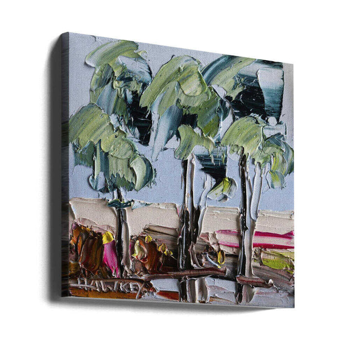 Textured Tree Landscape - Square Stretched Canvas, Poster or Fine Art Print by Angela Hawkey - I Heart Wall Art - Poster Print, Canvas Print or Framed Art Print
