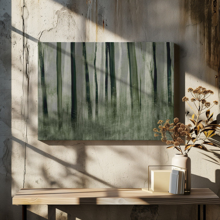 Trees in motion - Stretched Canvas, Poster or Fine Art Print I Heart Wall Art