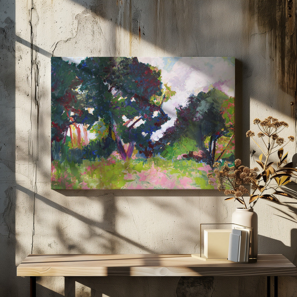 Trees In the Distance - Stretched Canvas, Poster or Fine Art Print I Heart Wall Art