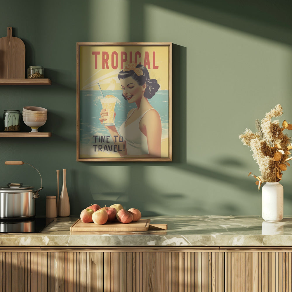 Tropical - Stretched Canvas, Poster or Fine Art Print I Heart Wall Art