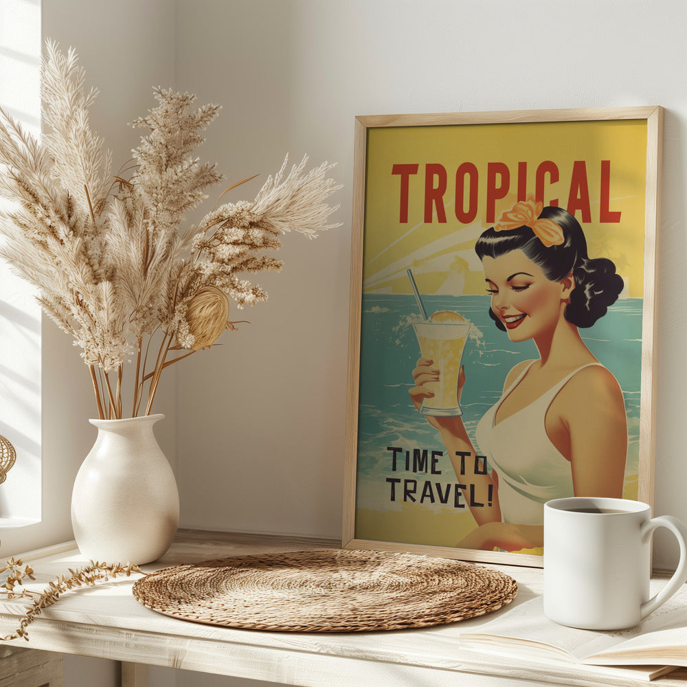 Tropical - Stretched Canvas, Poster or Fine Art Print I Heart Wall Art