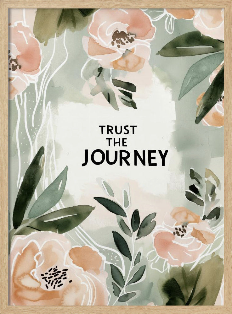 Trustthejourneyno2 - Stretched Canvas, Poster or Fine Art Print I Heart Wall Art