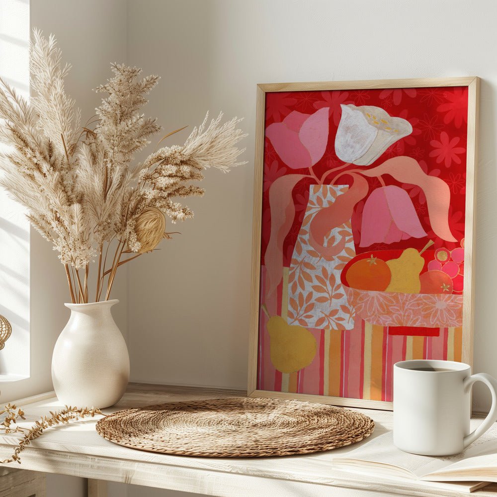 Tulip Still Life - Stretched Canvas, Poster or Fine Art Print - I Heart Wall Art - Poster Print, Canvas Print or Framed Art Print
