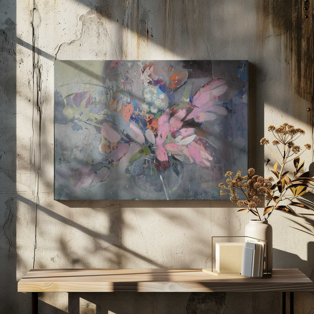 Tulips - Square Stretched Canvas, Poster or Fine Art Print - I Heart Wall Art - Poster Print, Canvas Print or Framed Art Print