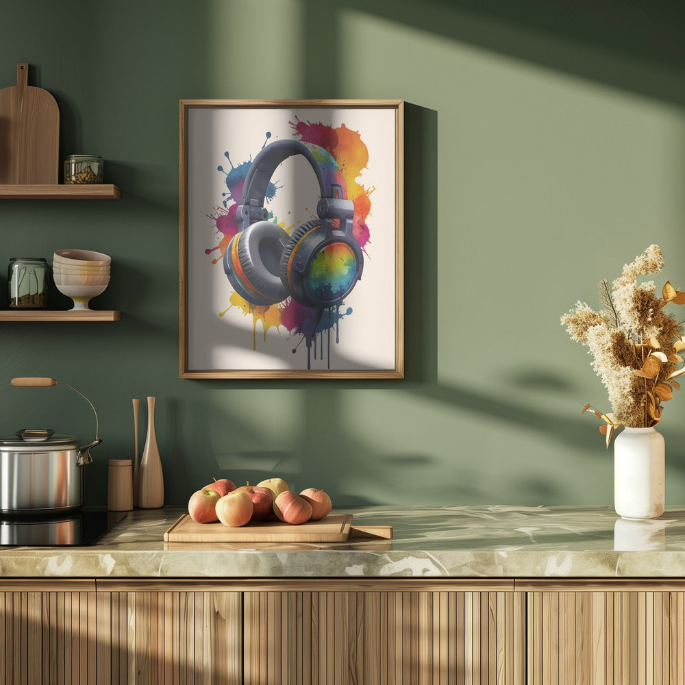 Tune In To Art - Stretched Canvas, Poster or Fine Art Print I Heart Wall Art