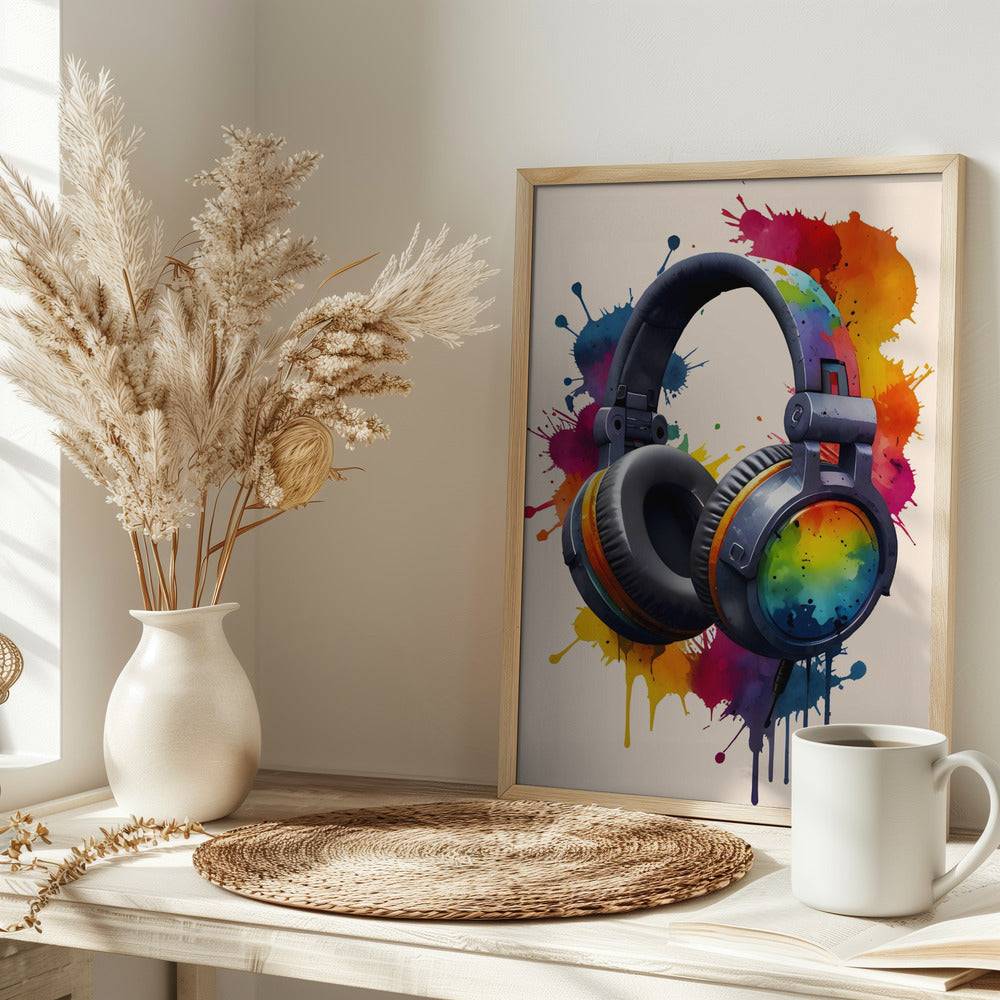 Tune In To Art - Stretched Canvas, Poster or Fine Art Print I Heart Wall Art