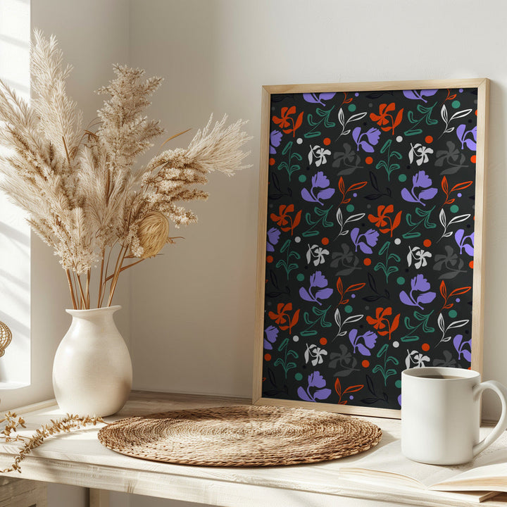 Twilight Flora - Stretched Canvas, Poster or Fine Art Print I Heart Wall Art
