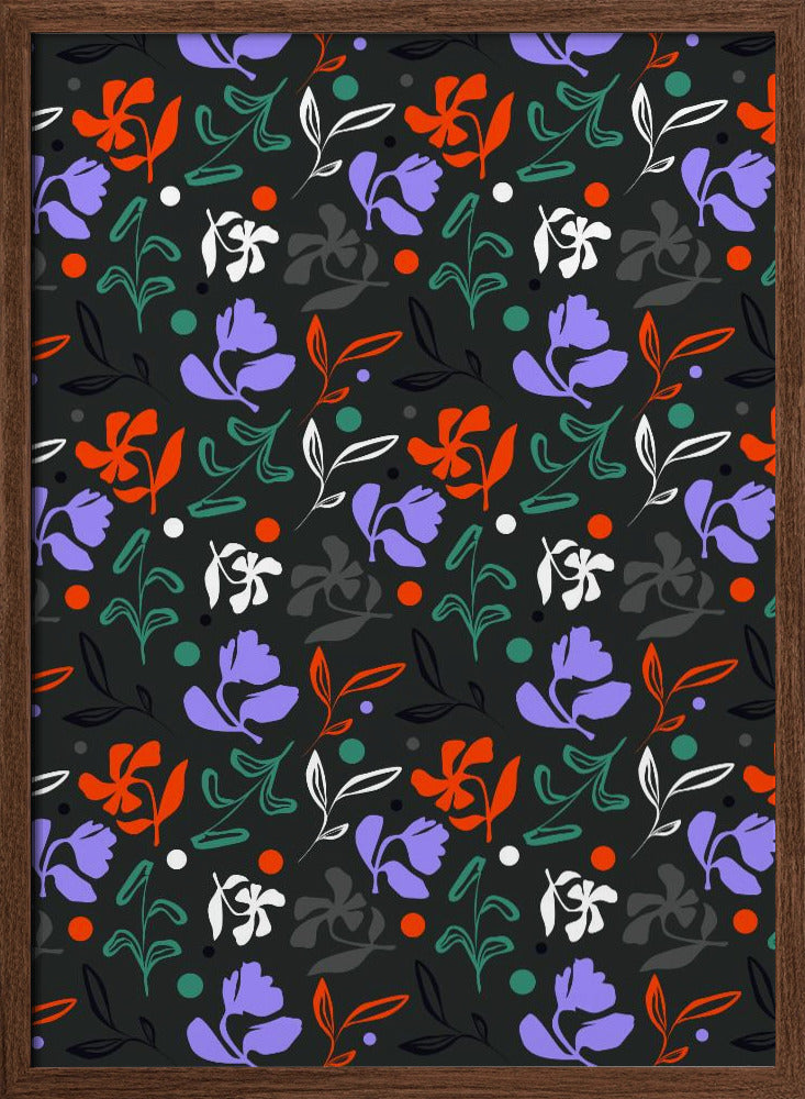 Twilight Flora - Stretched Canvas, Poster or Fine Art Print I Heart Wall Art