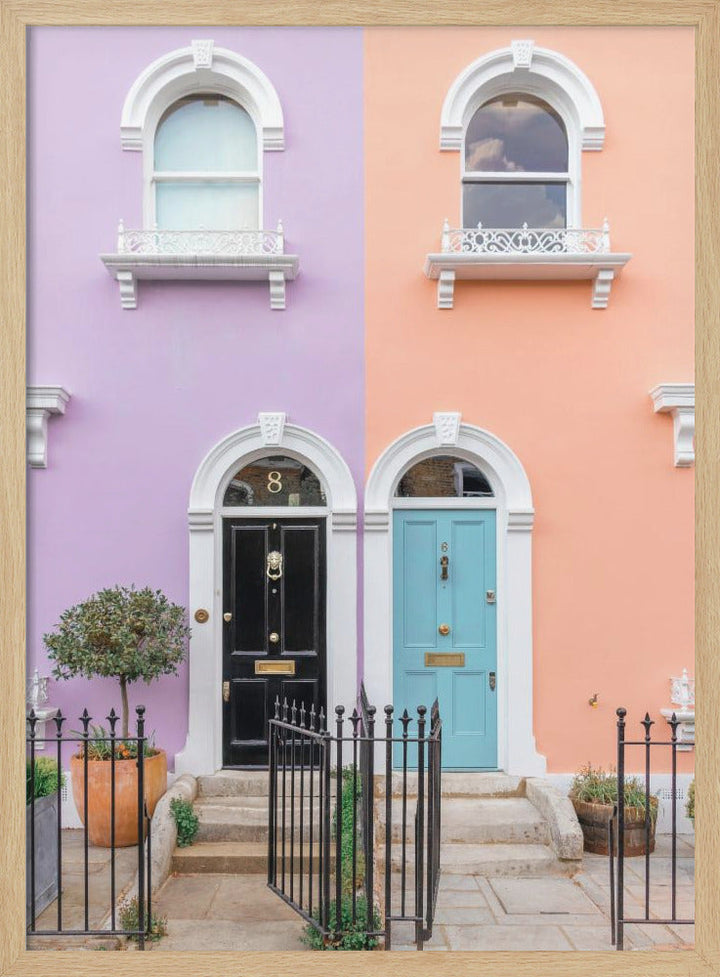 Twin Doors of London - Stretched Canvas, Poster or Fine Art Print I Heart Wall Art