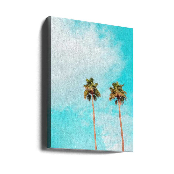 Twin Palms - Stretched Canvas, Poster or Fine Art Print - I Heart Wall Art - Poster Print, Canvas Print or Framed Art Print