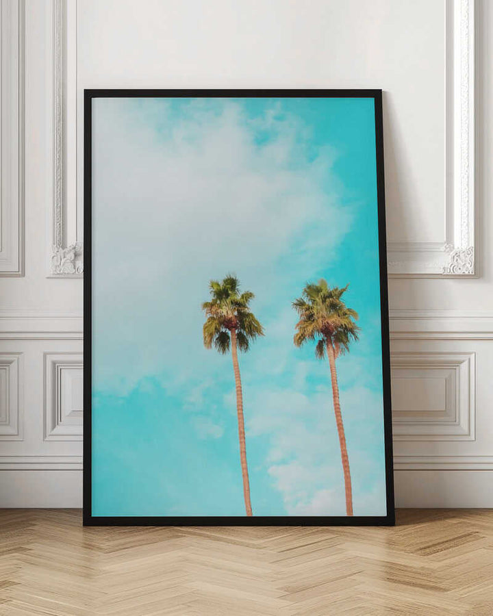 Twin Palms - Stretched Canvas, Poster or Fine Art Print - I Heart Wall Art - Poster Print, Canvas Print or Framed Art Print