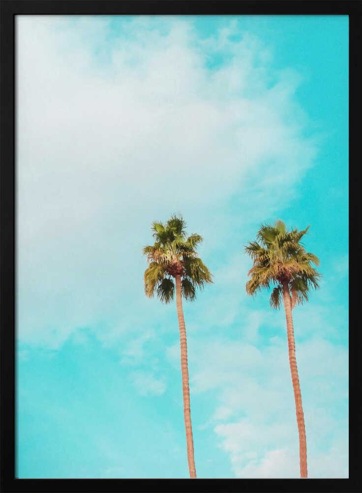 Twin Palms - Stretched Canvas, Poster or Fine Art Print - I Heart Wall Art - Poster Print, Canvas Print or Framed Art Print