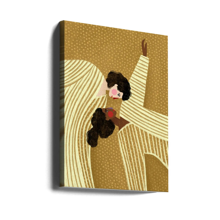 Two Line Women - Stretched Canvas, Poster or Fine Art Print I Heart Wall Art