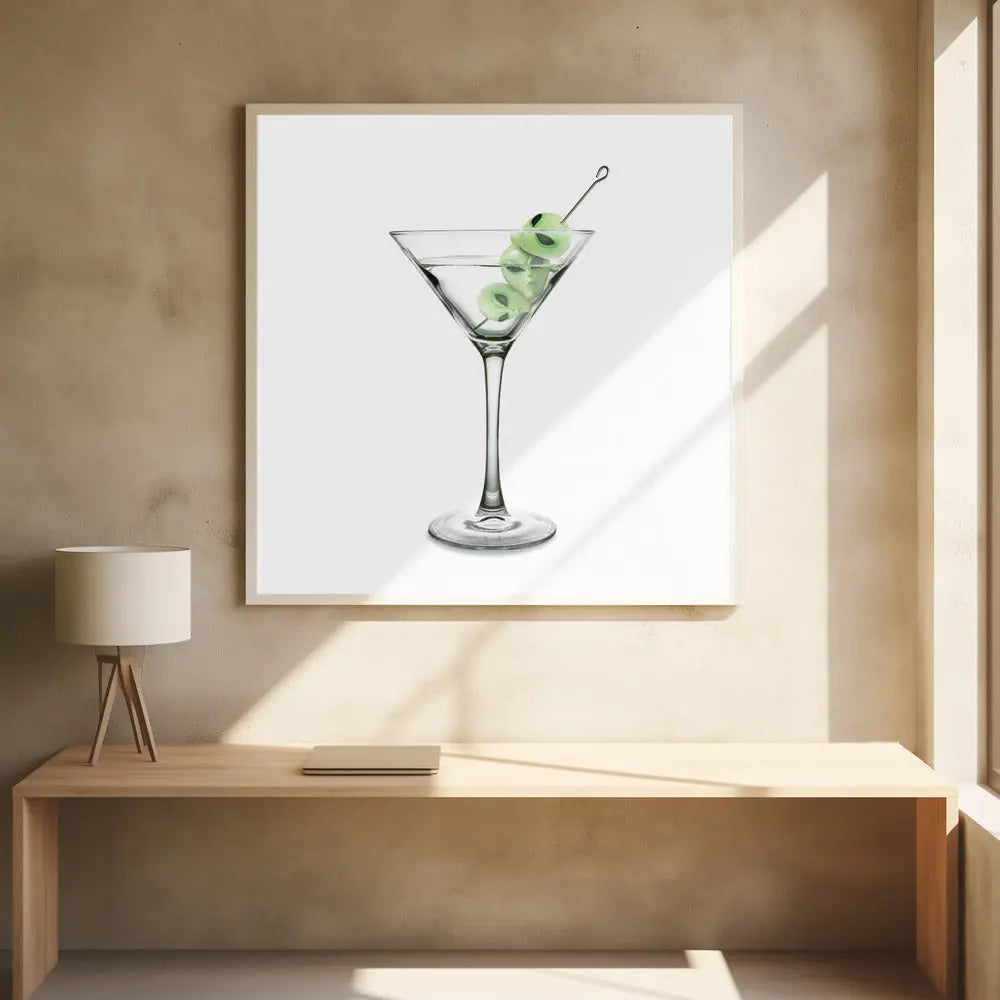 UFO Martini - Stretched Canvas, Poster or Fine Art Print I Heart Wall Art