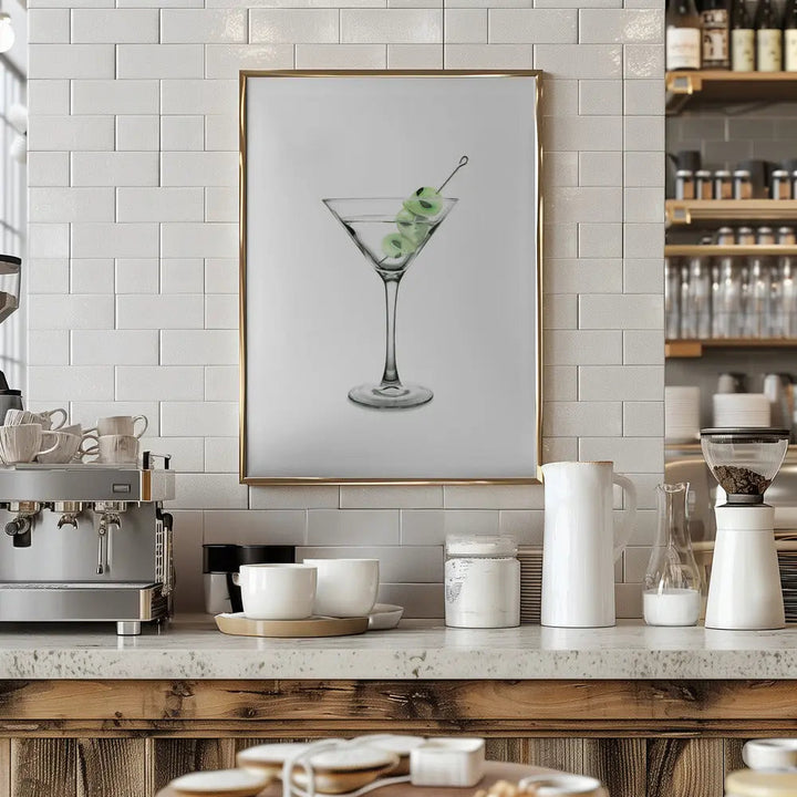 UFO Martini - Stretched Canvas, Poster or Fine Art Print I Heart Wall Art