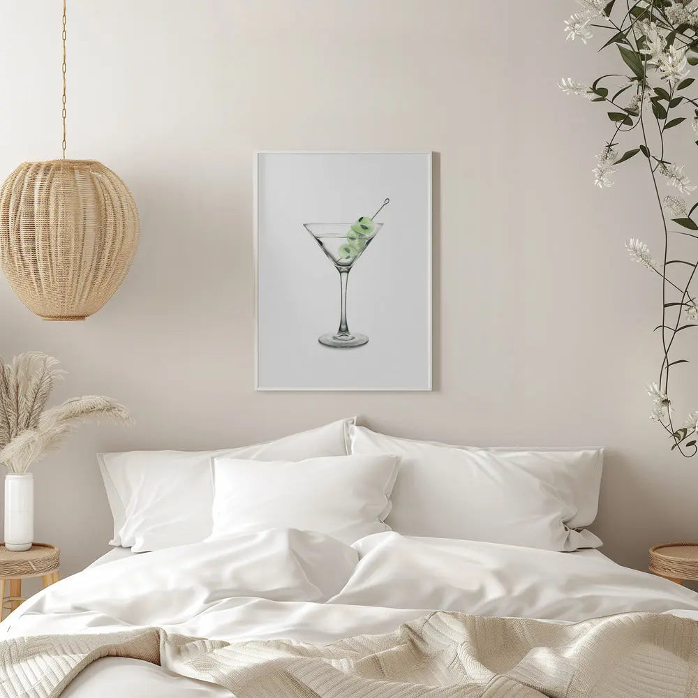 UFO Martini - Stretched Canvas, Poster or Fine Art Print I Heart Wall Art