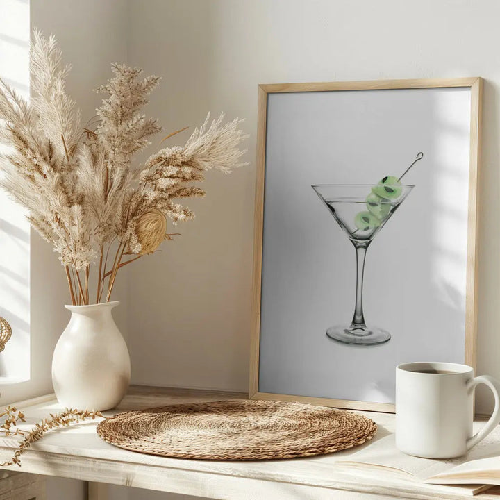 UFO Martini - Stretched Canvas, Poster or Fine Art Print I Heart Wall Art