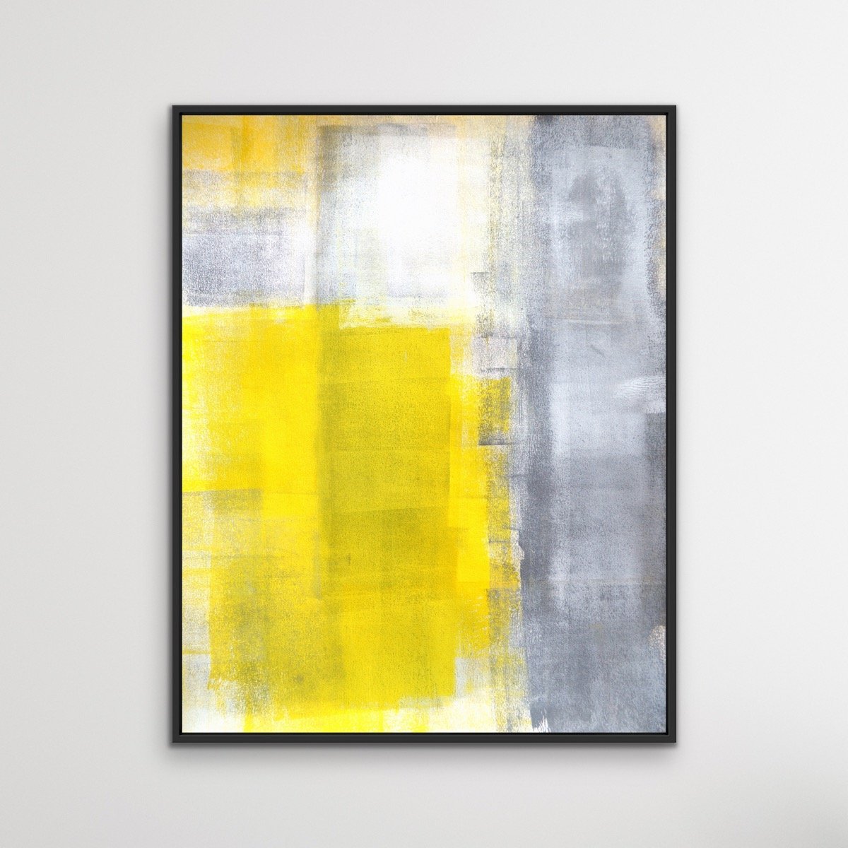 Ultimate Gray Meets Illuminating -  Pantone Colour Of The Year 2021 Canvas Print - I Heart Wall Art