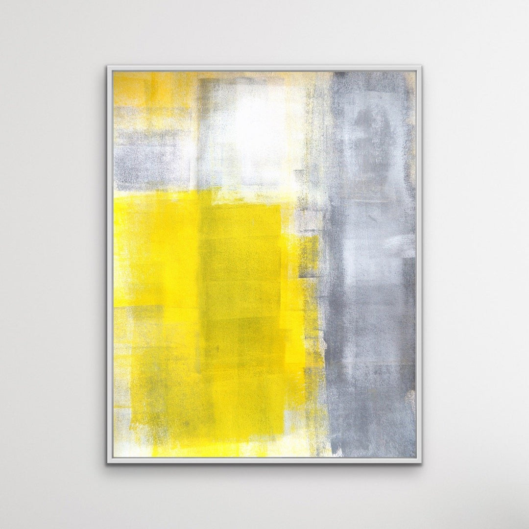 Ultimate Gray Meets Illuminating -  Pantone Colour Of The Year 2021 Canvas Print - I Heart Wall Art