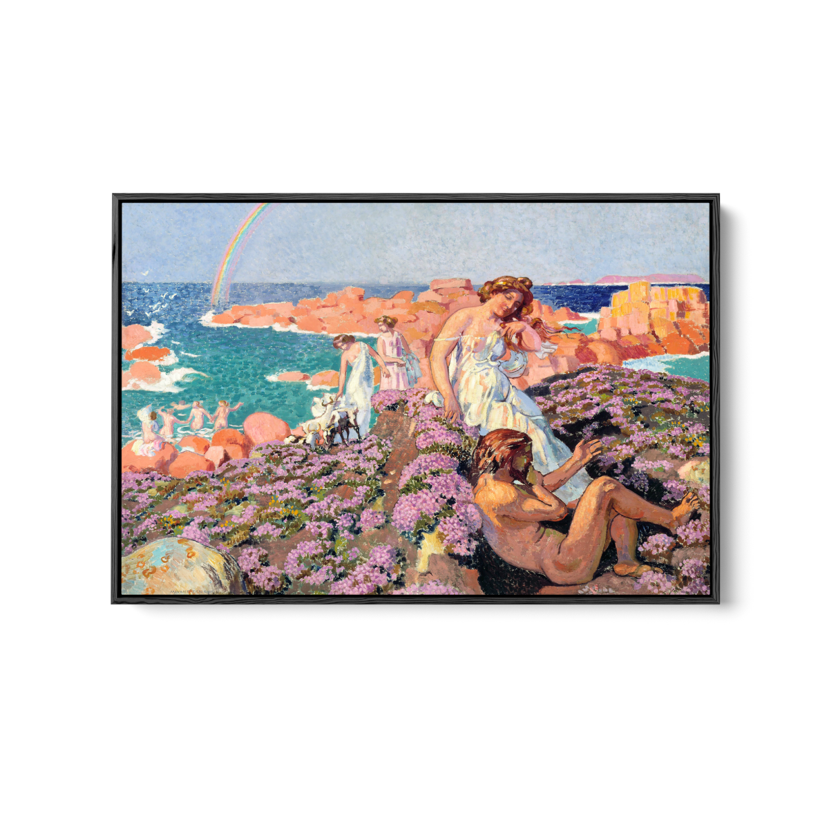 Ulysses with Calypso (1905) by Maurice Denis - Fine Art or Canvas Print - I Heart Wall Art - Poster Print, Canvas Print or Framed Art Print