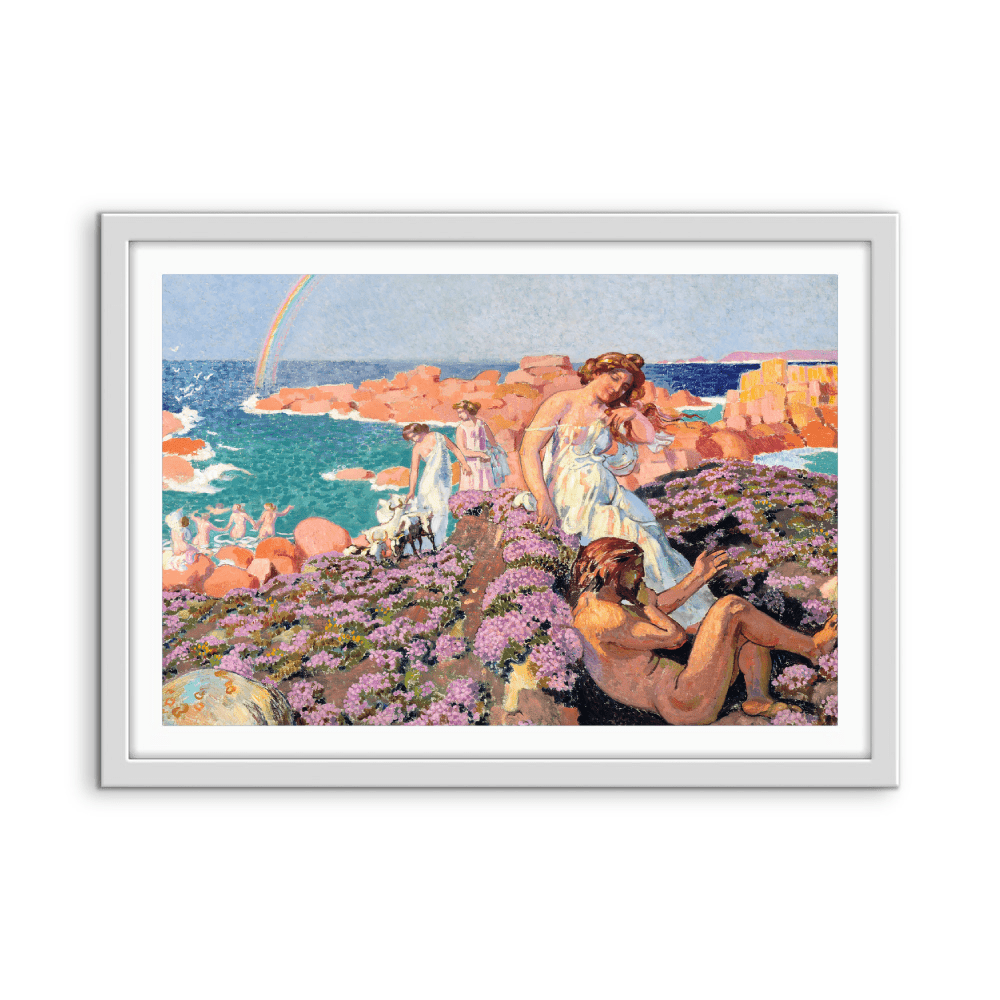 Ulysses with Calypso (1905) by Maurice Denis - Fine Art or Canvas Print - I Heart Wall Art - Poster Print, Canvas Print or Framed Art Print
