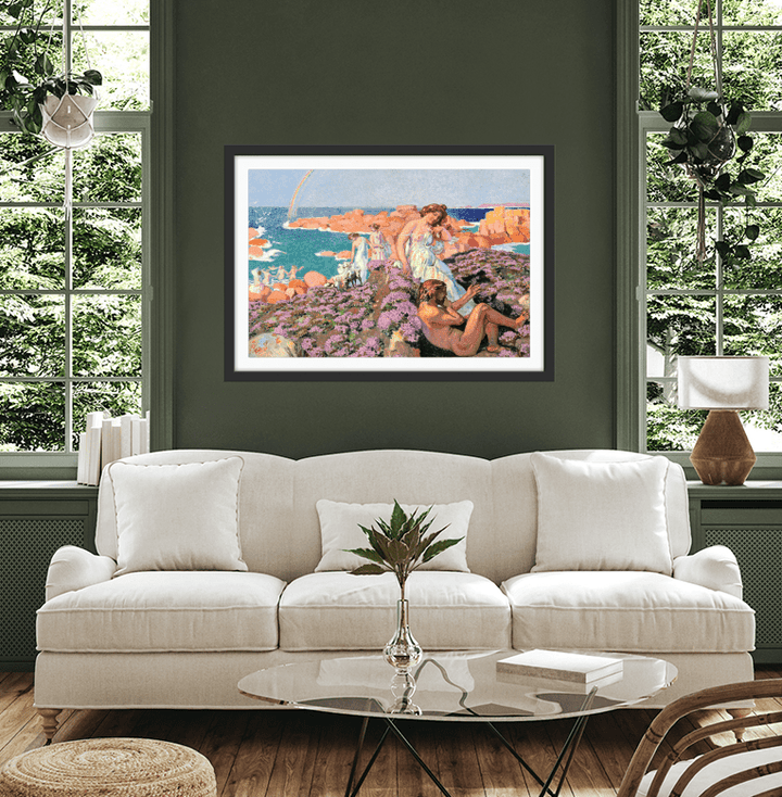 Ulysses with Calypso (1905) by Maurice Denis - Fine Art or Canvas Print - I Heart Wall Art - Poster Print, Canvas Print or Framed Art Print