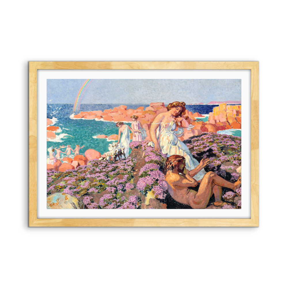 Ulysses with Calypso (1905) by Maurice Denis - Fine Art or Canvas Print - I Heart Wall Art - Poster Print, Canvas Print or Framed Art Print