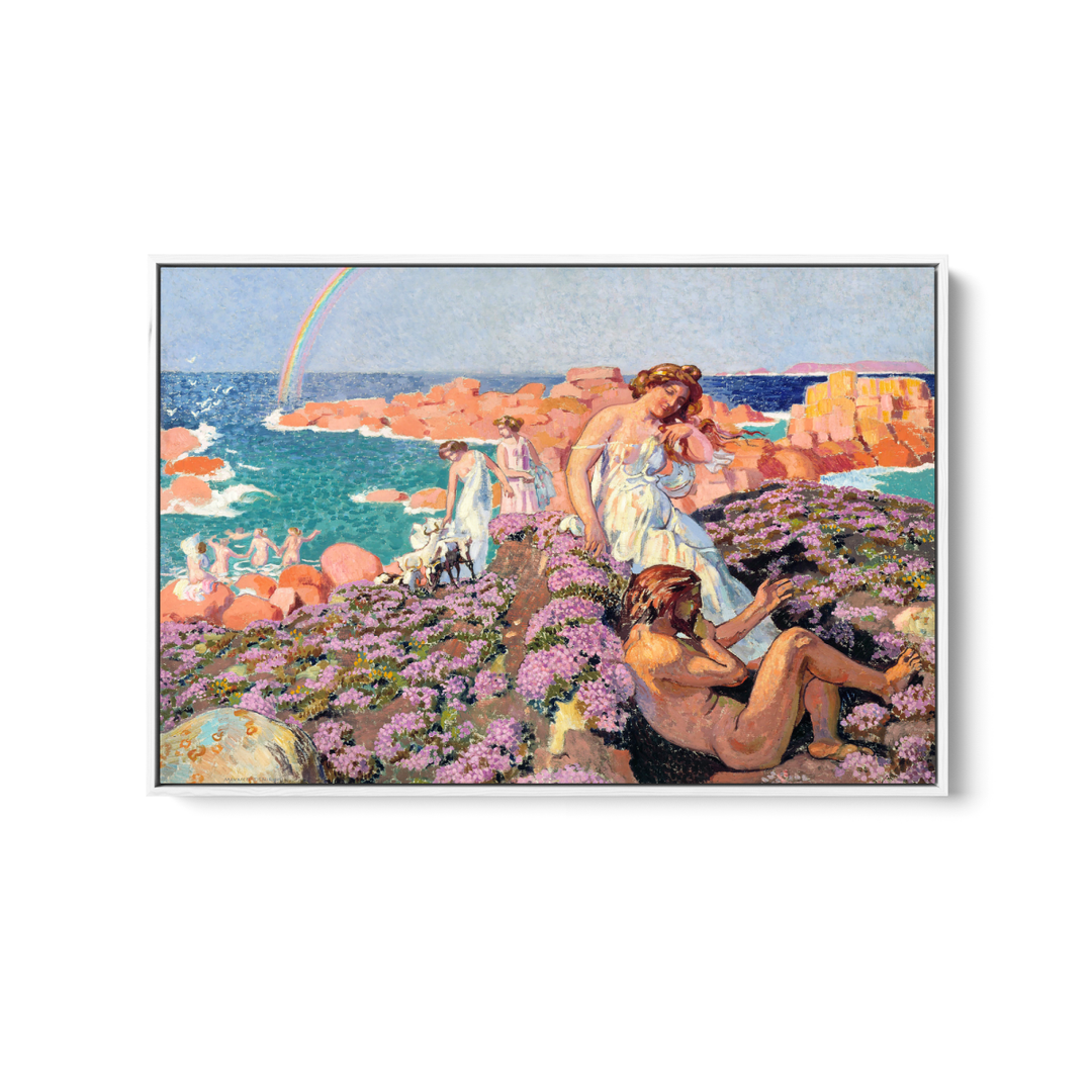 Ulysses with Calypso (1905) by Maurice Denis - Fine Art or Canvas Print - I Heart Wall Art - Poster Print, Canvas Print or Framed Art Print