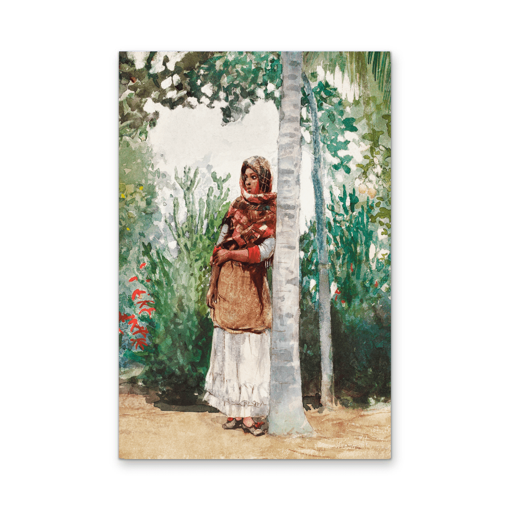 Under a Palm Tree (1886) by Winslow Homer - Stretched Canvas or Wall Art Print - I Heart Wall Art - Poster Print, Canvas Print or Framed Art Print