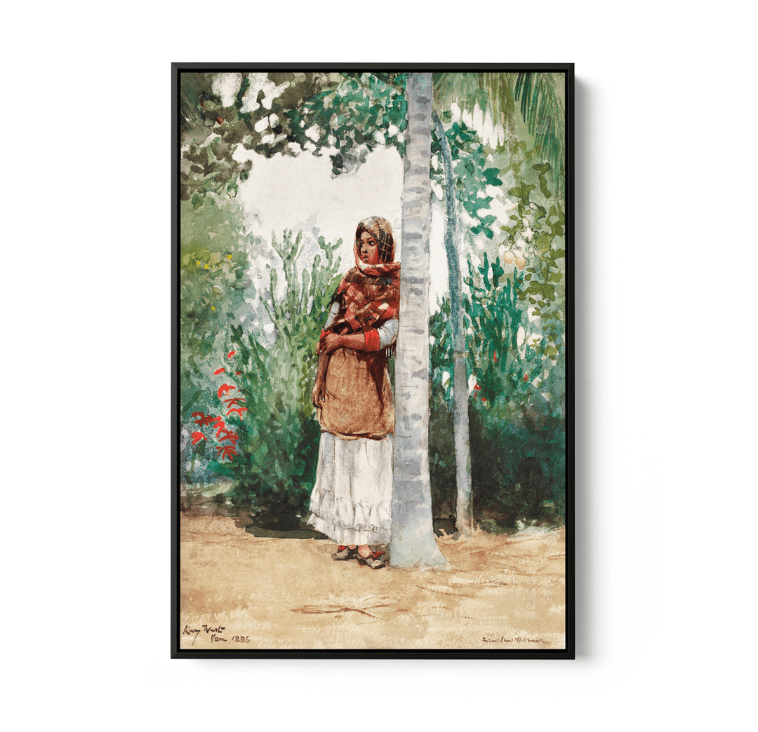 Under a Palm Tree (1886) by Winslow Homer - Stretched Canvas or Wall Art Print - I Heart Wall Art - Poster Print, Canvas Print or Framed Art Print