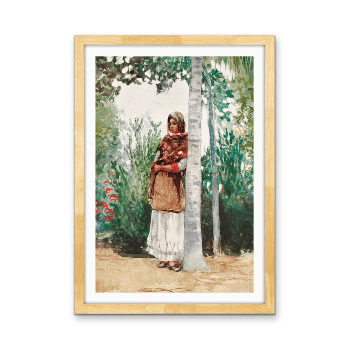 Under a Palm Tree (1886) by Winslow Homer - Stretched Canvas or Wall Art Print - I Heart Wall Art - Poster Print, Canvas Print or Framed Art Print