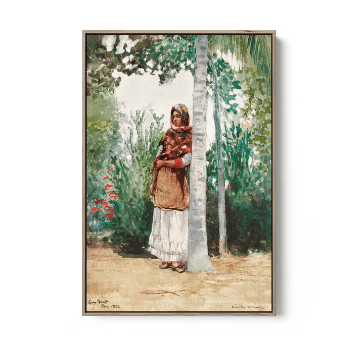 Under a Palm Tree (1886) by Winslow Homer - Stretched Canvas or Wall Art Print - I Heart Wall Art - Poster Print, Canvas Print or Framed Art Print