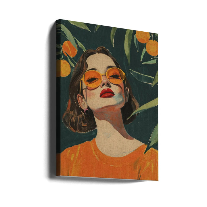 Under The Orange Tree - Stretched Canvas, Poster or Fine Art Print I Heart Wall Art