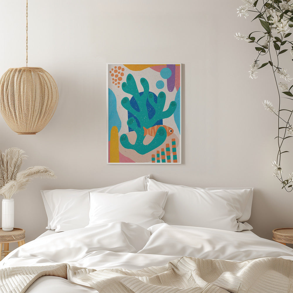 Underwater Scene - Stretched Canvas, Poster or Fine Art Print I Heart Wall Art