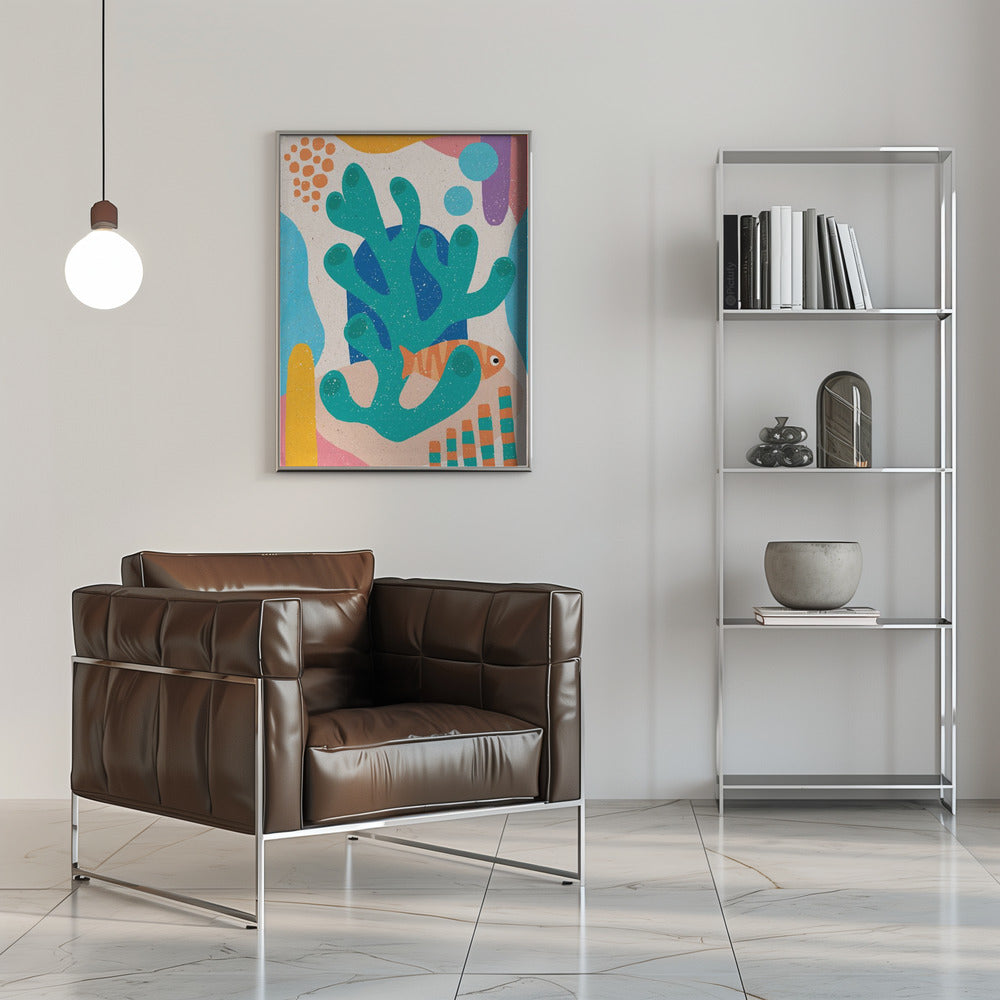 Underwater Scene - Stretched Canvas, Poster or Fine Art Print I Heart Wall Art