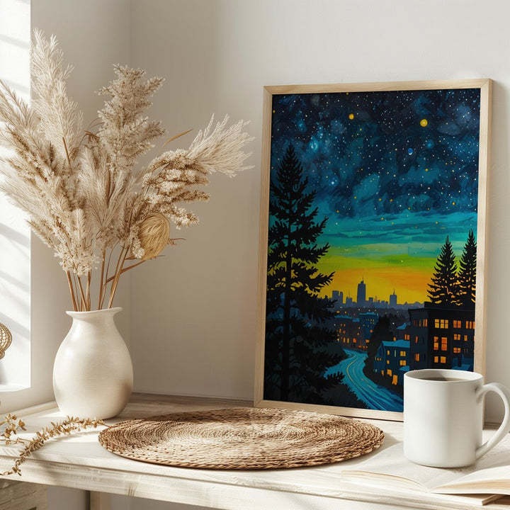 Urban Twilight Glow - Stretched Canvas, Poster or Fine Art Print - I Heart Wall Art - Poster Print, Canvas Print or Framed Art Print