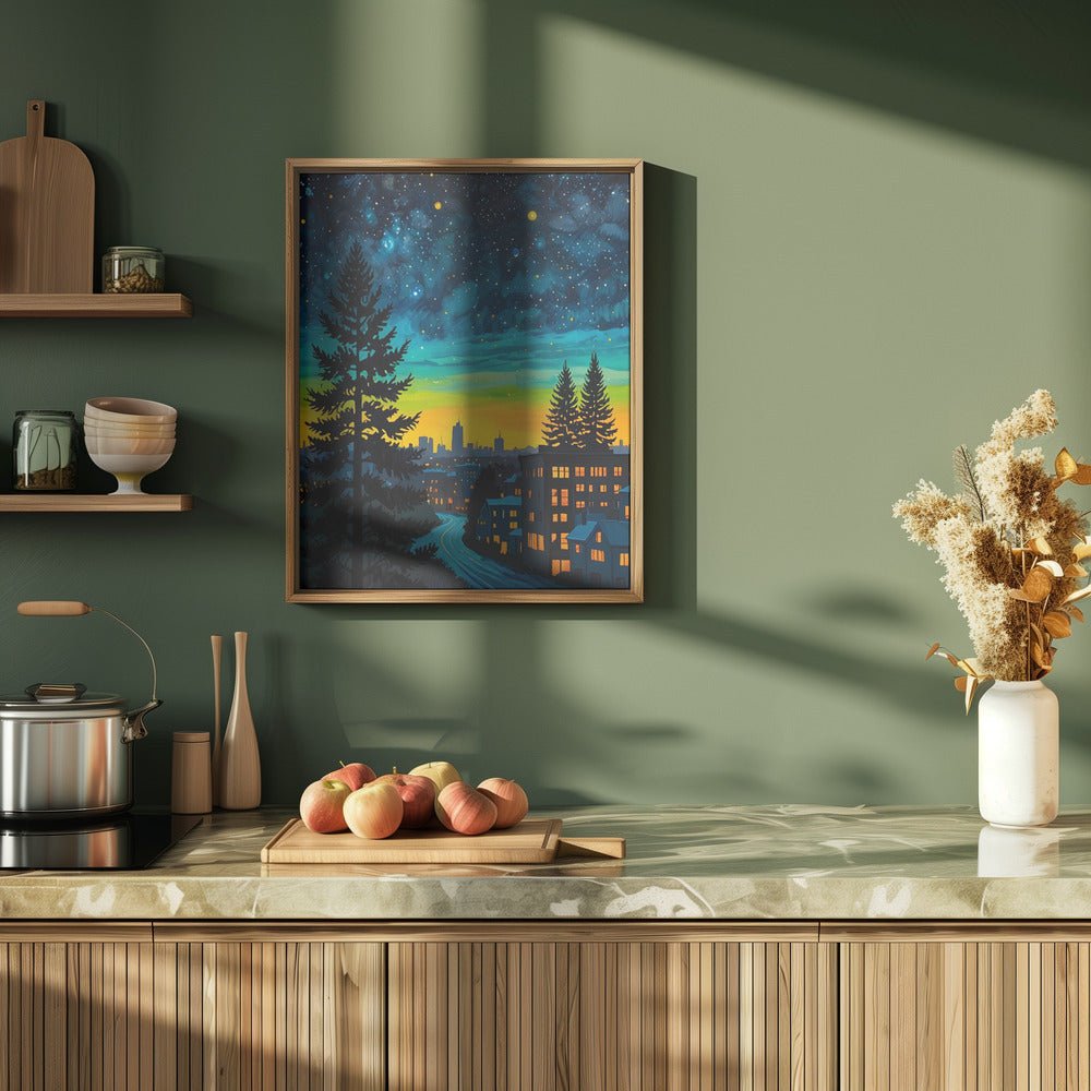 Urban Twilight Glow - Stretched Canvas, Poster or Fine Art Print - I Heart Wall Art - Poster Print, Canvas Print or Framed Art Print